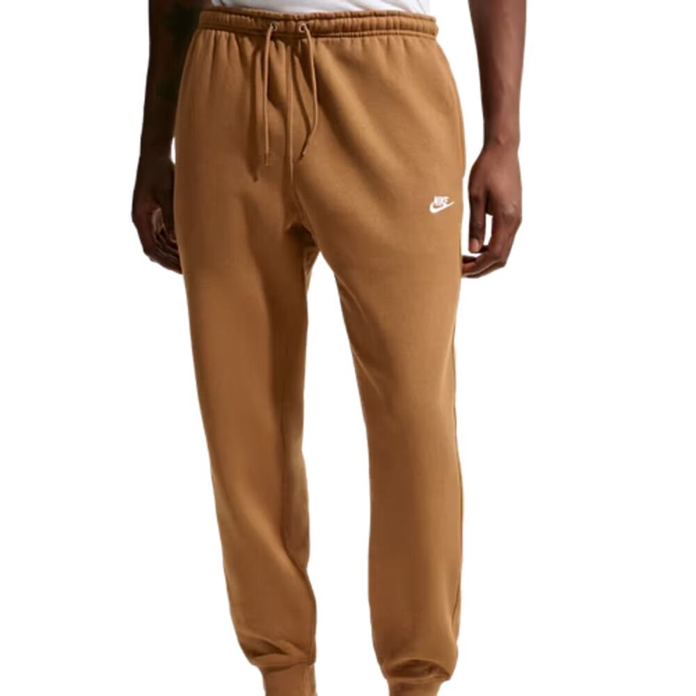 Nike Sportswear Casual Brown Sweatpants Club Fleece Joggers Size Men's Small